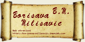 Borisava Milisavić vizit kartica
